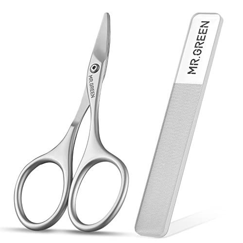 MR.GREEN Baby Nail Scissors Safety Nail Care Clippers Cutter Newborn Baby Convenient Nail Grooming Manicure Tool (Nail Scissors+Glass File)