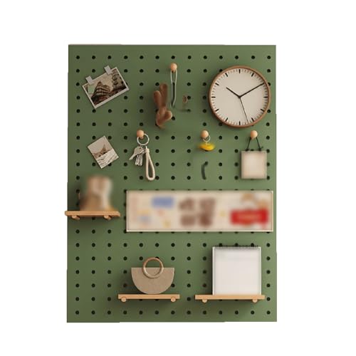 Panneau perforé mural pour garage avec supports et crochets longs