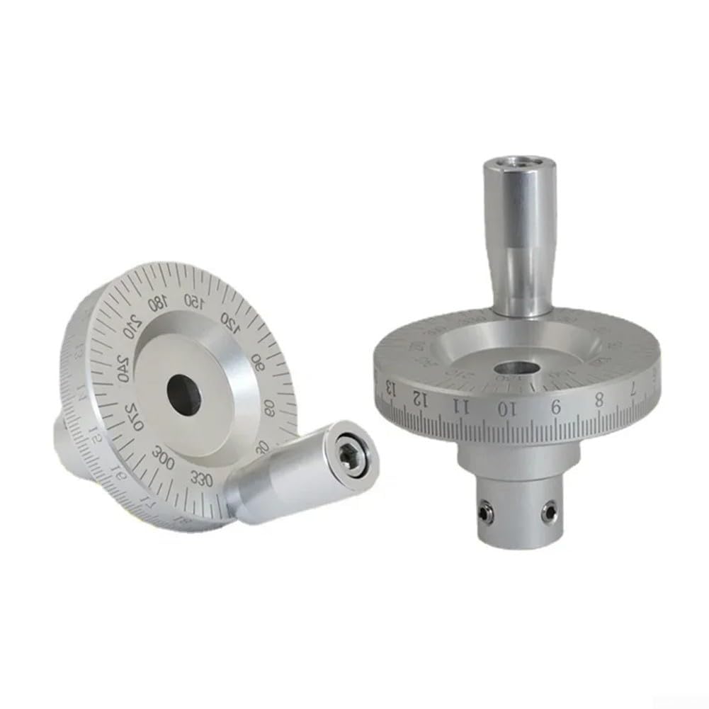 Robust gebautes Handrad aus Aluminiumlegierung mit gravierter Skala für genaue Leistung (6 mm)