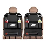 💕 【Uso del embalaje】 ： 2 protectores de asientos traseros, hay toneladas de bolsillos y espacio para guardar y organizar cosas. Adecuado para la mayoría de automóviles, vehículos, jeeps, camiones, camionetas y SUV.