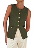 SIZE TIPS: SIZE TIPS: S=US 4-6，M=US 8-10，L=US 12-14，XL=US 16-18，XXL=US 20 Vest Tops for Women Is Made from Lightweight and Soft Materials That Feel Great Against Your Skin CHIC FEATURES: Wear This Sleeveless Vest Women as A Stand-Alone Tank Top on Su...