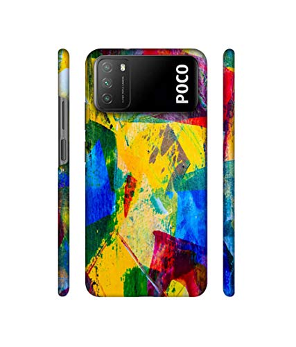 Image of Amazon Brand - Solimo Designer Multicolor Canvas 3D Printed Hard Back Case Mobile Cover for Mi Poco M3