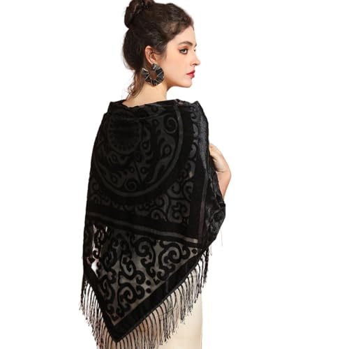 K-Elewon Women's Scarf velour Shawls and Wraps for Evening Dress Bridesmaid Wedding Bridal Warm 43