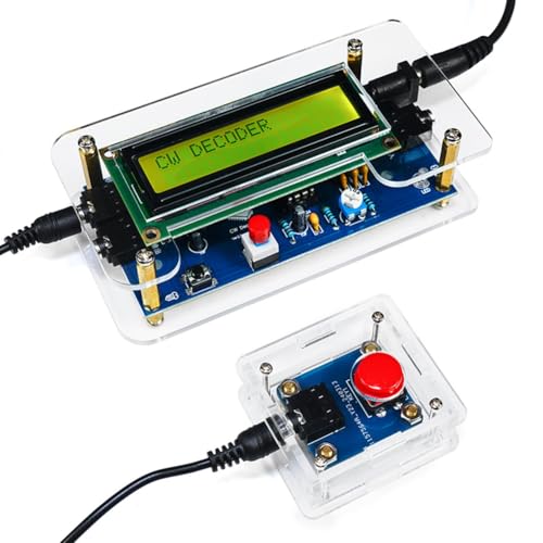 Cpolebev DIY Kit Decodificador CW Entrenador CW Decodificador Lector de Código Morse Pantalla LCD de Radio Placa de Circuito de Soldadura...
