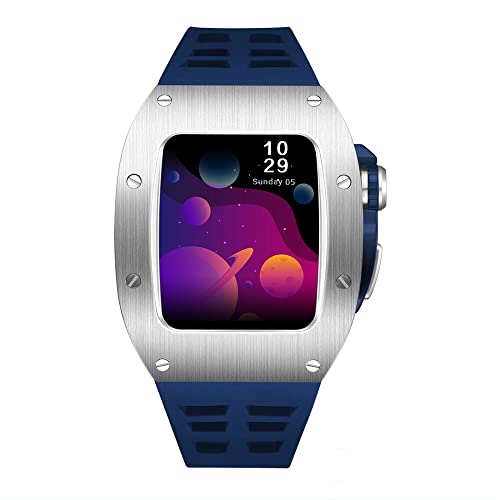 Kit de modification boîtier en métal Apple Watch 45mm en acier premium