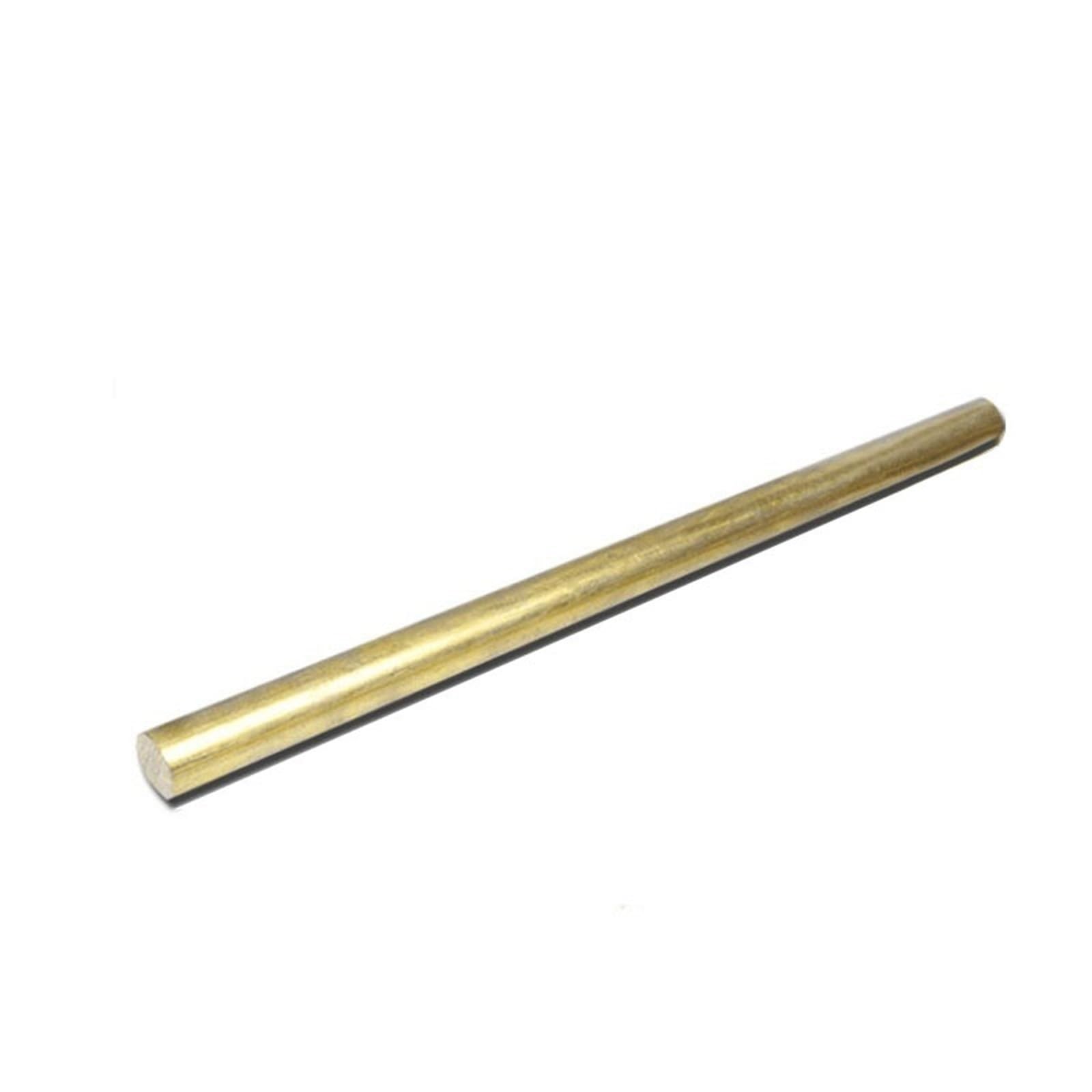 Barra tonda in ottone, barra in ottone con diametro da 3 a 30 mm, circolare for manico di coltello fai da te, rivetto in metallo fai da te, vite Materiale Grezzo(200mm x 18mm)