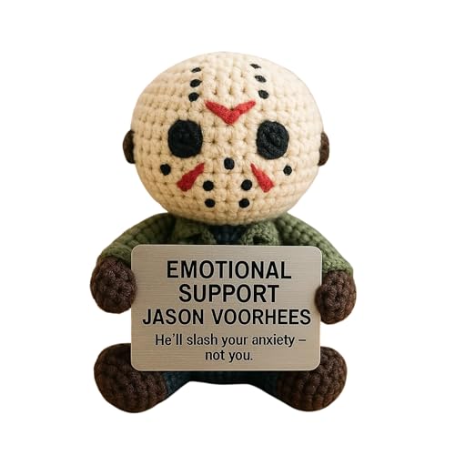 Muñeco de Apoyo Emocional Tejido a Mano Personaje de Terror miniatura 1