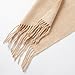 CALVIN & OLIVIA Lightweight Ultra-Soft Scarf - Perfect Holiday Gift for Men & Women - Beige