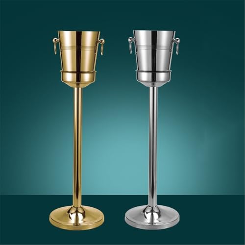 Cubitera de acero inoxidable rose gold para hielo en discotecas, karaoke y eventos 4