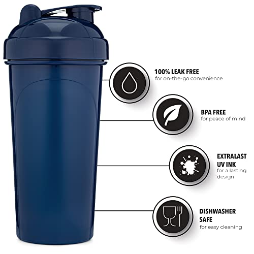 Gomoyo [4 Pack] 28 Oz Shaker Bottle | Protein Shaker Bottle 4-Pack With Mixing Agitators (White, Black/Gold, Moss, Navy)| Shaker Bottle For Protein Mixes Pack Is Bpa Free And Dishwasher Safe #TOP1
