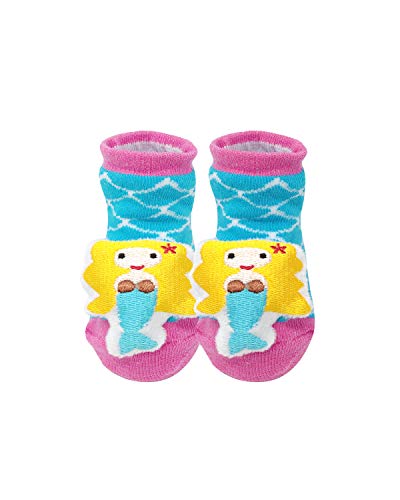 allydrew Newborn 3D Booty Slipper 3D Non-Skid Socks Cartoon Booties (Set of 6)4