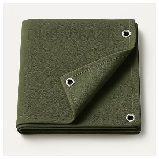 DURAPLAST Heavy Duty Tarpaulin 1000 GSM Canvas - Commercial Canvas TIRPAL Waterproof 15x18 ft - 100% Waterproof Military Grade, Industrial TIRPAL - UV Resistant TARP, RUSTPROOF Reinforced Eyelets