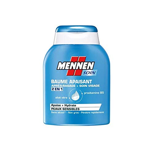 MENNEN - Bálsamo after shave nutritivo, calmante, 100 ml, paquete de 3