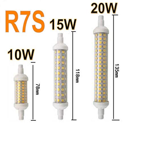 Dimmable R7S LED78mm 118mm 135mm Lightbulb 10W 15W...