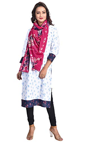 Image of Women's Pure Cotton Multi-Colored Traditional Authentic Tie Dye with Bandhej Bandhani Dupatta Chunni