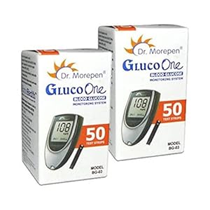 Dr. Morepen BG-03 Test Strips – 100 Strips (Multicolor)