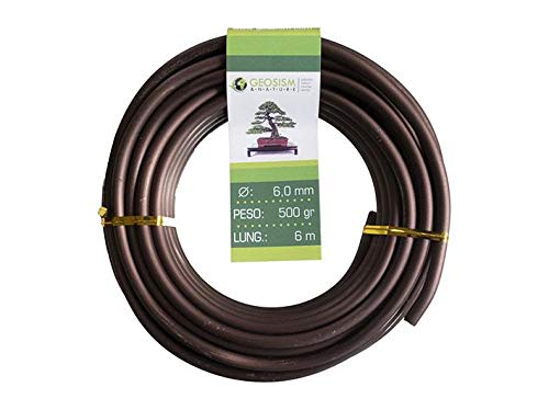 Fil d'aluminium en cuivre (cuivre-aluminium) Geotools 6,0 mm pour bonsaï, 500 gr, 6 m
