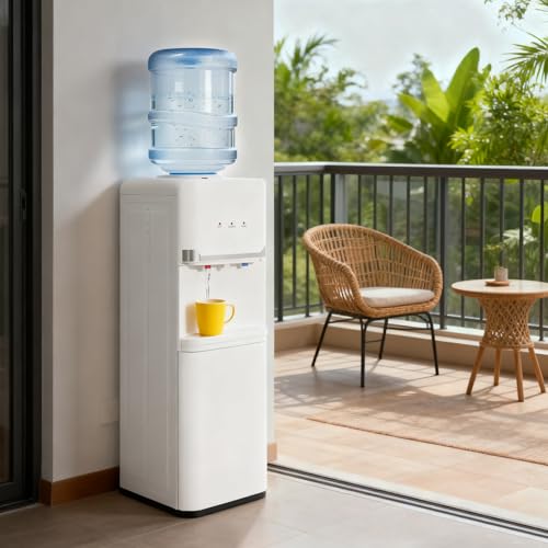 Image of Top Loading Water Cooler Dispenser for Holds 5 Gallon Jug,3 Temperature Settings,Hot & Cold Standing Water Dispenser with Multiple Safety Features,Water Cooler for Home,Office,Apartment