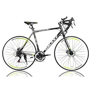 LEONX Road Racing Bike Bicycle 700C Wheels with 21 Speed Gears Lightweight 56cm Frame Road Bicycle & Dual Disc Brake
