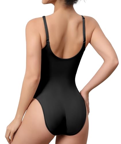 Image of Women's Strapless Shapewear Bodysuit for Women Tummy Control Shapewear, Seamless Body Shaper with Removable Straps