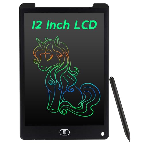 Coolzon LCD Schreibtafel, 12 Zoll Bunte Bildschirm Schreibtablett...