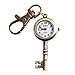 ALIENWOLF Bronze Roto Quartz Pocket Copper Watch Key Ring Chain