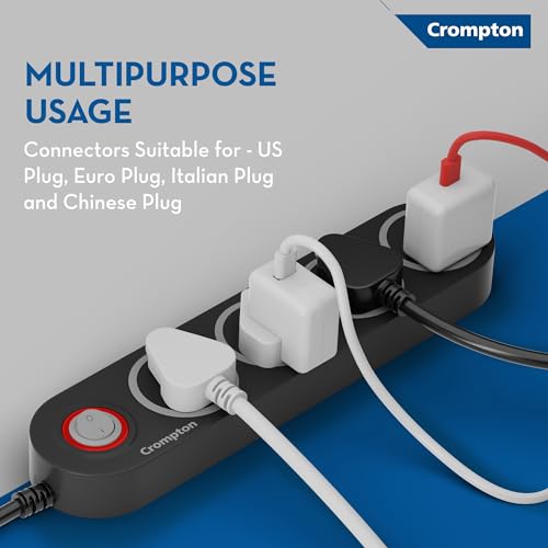 Image of Crompton Powerbox Alpha BX Linear Extension Board with 4 Universal Sockets