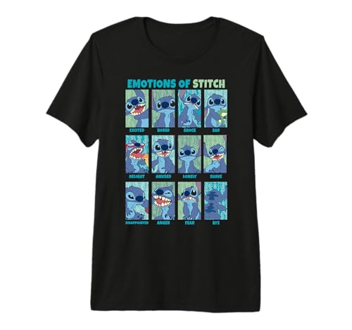 T-shirt Stitch Disney Panels premium pour exprimer vos émotions au quotidien
