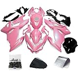 ZXMOTO Pink Chameleon Fairings with Gas Fuel Tank Fit for Kawasaki Ninja 400 2018-2023 2022 2021 2020 2019，EX400 Injection ABS Plastic Bodywork