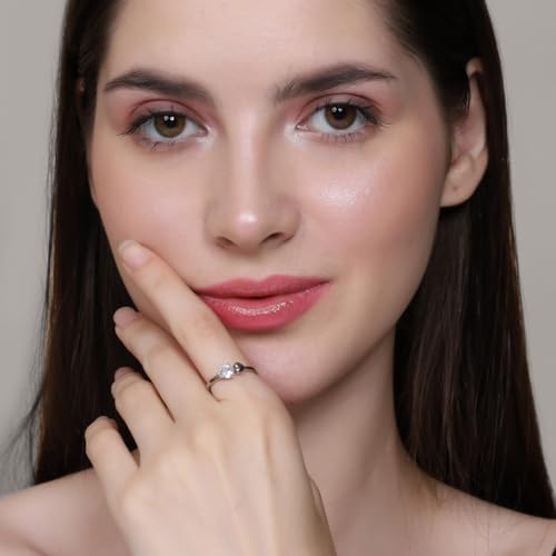 Image of Miss Highness 925 Sterling Pure Silver Ring for Women, Minimal Rings, Adjustable Size, Daily Wear Silver Jewellery, with Certificate of Authenticity, Birthday, Anniversary, Gift for Wife & Girlfriend