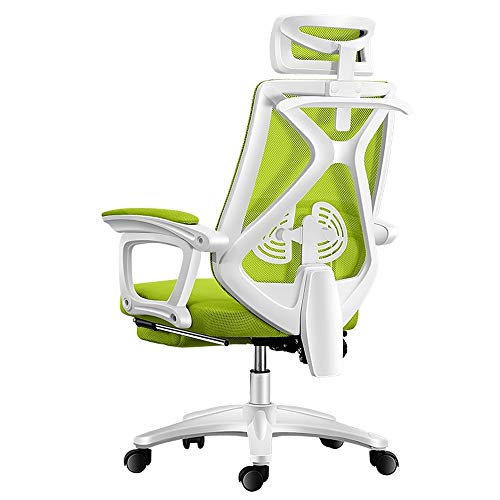 Preisvergleich Produktbild Hochwertiger Gaming Stuhl Bürostuhl Schreibtischstuhl, Ergonomischer höhenverstellbar, Computerstuhl Drehstuhl mit Einstellbaren Armlehnen Verstellbar, mit Fußstütze