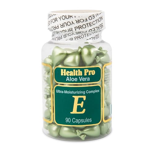 Nu-Health Aloe Vera Moisture Complex Capsules with Vitamin E – Skin Hydration & Nourishment – 90 Soft Capsules for Face, Neck & Body – Non-GMO, Premium Skincare Formula