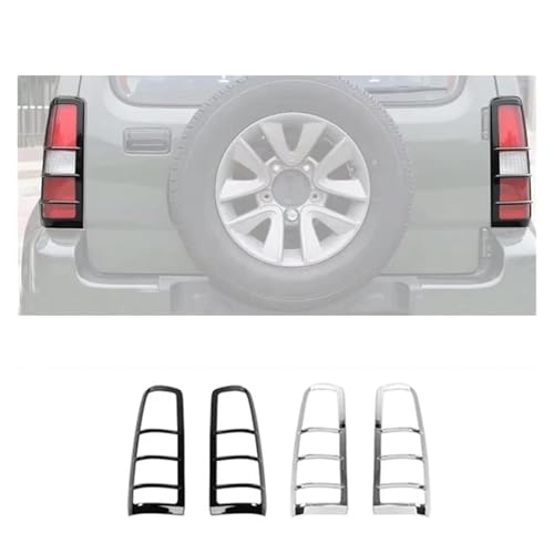 Cubierta de luz trasera cromada para Suzuki Jimny 2007-2017 3