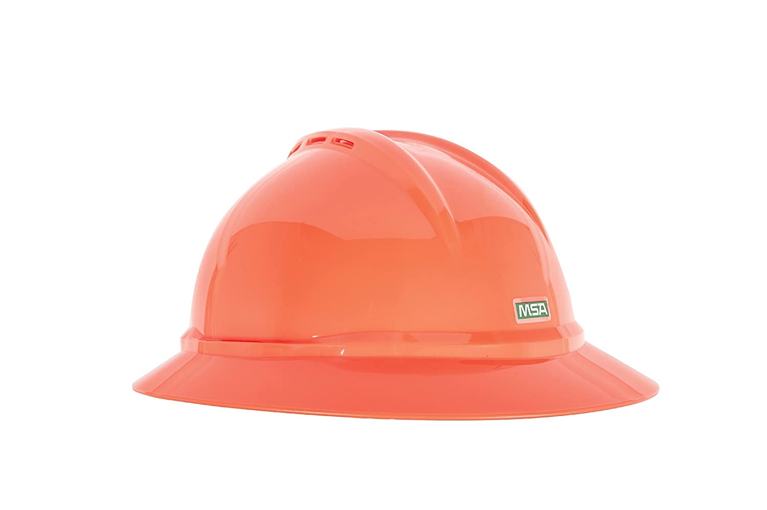 10167921 V-Gard 500 Hat with 4-Point Fas-Trac III Suspension, Capacity, Volume, Polyethylene, Standard, Hi/Vis Orange (