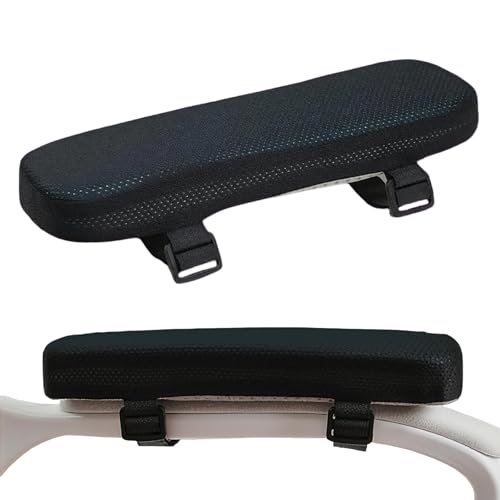 DJMPOWZY 2-Piece,Office Chair Arm Covers,Office Chair Arm Pads,Cooling Gel Pads,Suitable for Gaming Chairs,Armrest Pads with Memory Foam,