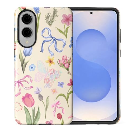 Coque fleurie Samsung S25 Edge rigide pour sublimer votre quotidien