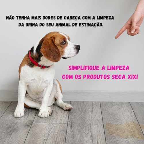 Seca Xixi Varrer1kg Profissional PetMais Urina Vira pó Neutraliza Odor Cachorro e Gatos