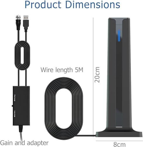 TV Antenna Support Full HD Smart and Older TV with 16ft Coaxial Cable-MODJSADJKJGJKB - Thumbnail 4