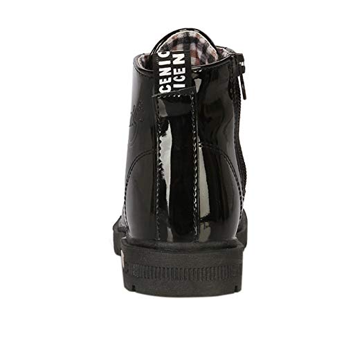 Kids Ankle Boots Boys Girls Waterproof Outdoor Combat Shoes Black 2.5 M US Little Kid3