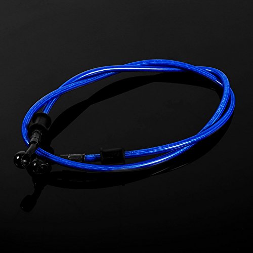 Tuyau D'huile Embrayage Frein, Keenso Tuyau de Ligne Tressé en Acier Inoxydable Coloré 500/600 / 900 / 1200MM pour Moto(Blue 1200mm) - Image 4