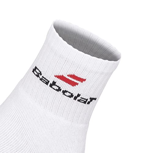 Meia Infantil Babolat Branca do 25 ao 28 - Pack de 3 Unidades