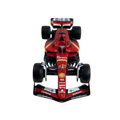Image of Bburago - F1 Ferrari SF-24 Monza GP 2024#16 Charles Leclerc, Model Car 1:43, replica of the Italian GP winner, Monza Special Edition, Ferrari License, age 36+ Months