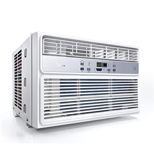 MIDEA EasyCool Window Air Conditioner - Cooling, Dehumidifier, Fan with remote control - 6,000 BTU, Rooms up to 250 Sq. Ft. (MAW06R1BWT Model) , White