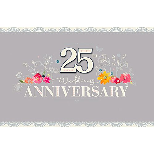 25Th Wedding Anniversary Card - Silver Wedding Anniversary Card - Anniversary Card 25Th - Anniversary Card For Her - Gift Card For Her - Gift Card For