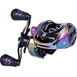 【Spezialgriff】 Der leichte Aluminiumgriff verfügt über komfortable, rutschfeste Super Polymer-Griffe für den ganzen Tag über Angelkomfort! Die Griffe im Golfstil sind wasserdicht und verschleißfest.