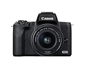 (Refurbished) Canon EOS M50 Mark II + EF-M 15-45mm is STM Kit Black