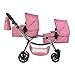Roma, passeggino Darcie per bambole gemelle, rosa, 3-16 anni