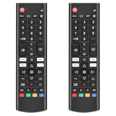 (Pack of 2) Universal Remote Control for All LG Smart TVs. Replacement for All LG TV Remotes.1-Year Warranty.