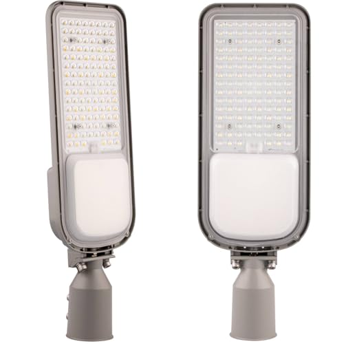 Lumiled LED Straßenlaterne 100W 14000 Lm Straßenlampe 4000K Neuralweiß Straßenleuchte Außenleuchte IP65 Wasserdicht Mastleuchte Wegeleuchten...