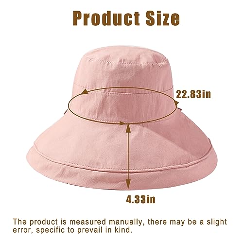 Tandarui Chapéu bucket feminino reversível embalável, chapéus de sol de praia para mulheres FPS 50+